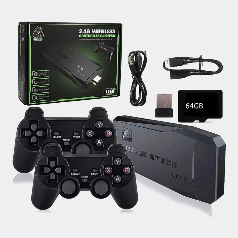 Ігрова приставка Primo Game Stick M8 Lite 64Gb з бездротовими джойстиками, фото 1
