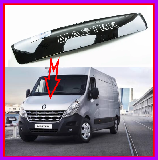 Дефлектор капота на Renault Master III 2010-2014 AV-Tuning