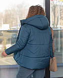 Куртка жіноча з капюшоном весна-осінь великі розміри, фото 8