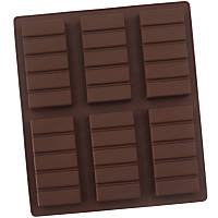 Форма силиконовая Брусочки шоколада 6 шт.
