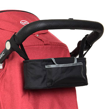 Універсальна сумка-органайзер для коляски з кишенями 31х11х11 см El Camino ME 1063 Чорний