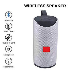 Портативна Bluetooth колонка TG-113 бездротова переносна колонка з вологозахистом бумбокс Сіра, фото 4