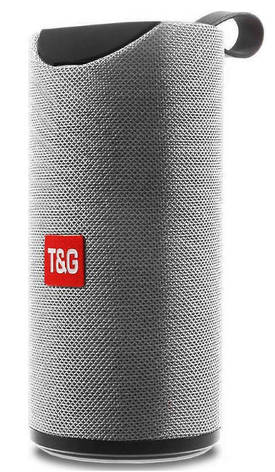 Портативна Bluetooth колонка TG-113 бездротова переносна колонка з вологозахистом бумбокс Сіра, фото 1