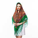 Хустка з тороками 120х120см Зелена, фото 2