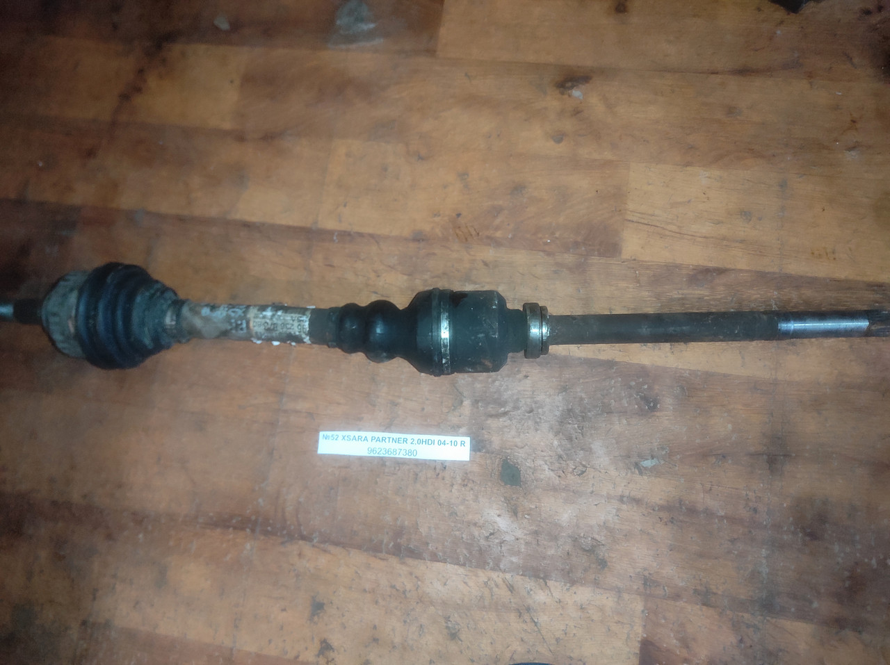 №52 Піввісь права 9623687380 для Citroen Xsara Peugeot Partner 2.0HDI 04-10