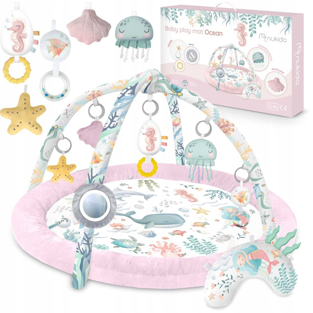 Розвиваючий інтерактивний килимок Nukido Ocean Pink