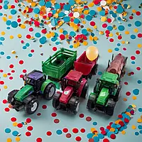 Дитячий іграшковий трактор із причепом, іграшка для хлопчика, фермерський трактор із трейлером на подарунок