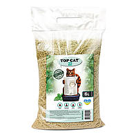 Наповнювач у кошачій лоток (туалет) соєвий тофу TOP CAT TOFU UA 6 л м'ята