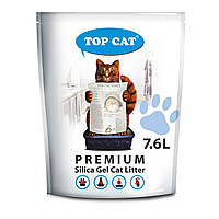 Наповнювач у кошачій лоток (туалет) силікагелевий TOP CAT Premium 7.6 л
