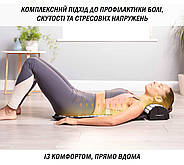 Масажний килимок Easyfit з подушкою (аплікатор Кузнєцова) Чорний з білим, фото 6