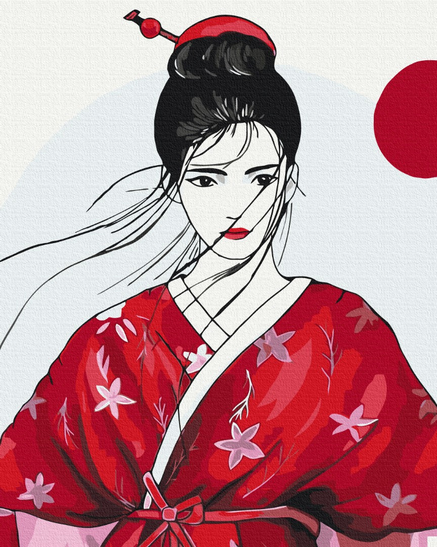 Картина за номерами Гейша 40х50 см BrushMe, фото 1