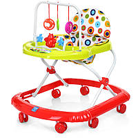 Ходунки детские Bambi M 0591 (музыка, игровая панель, пластиковые колеса, красный)