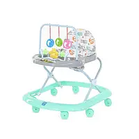 Ходунки детские Bambi M 0591 (музыка, игровая панель, пластиковые колеса, бирюзовый)