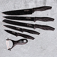 Набор кухонных ножей с керамическим покрытием из 6 предметов для кухни, Универсальный набор ножей для