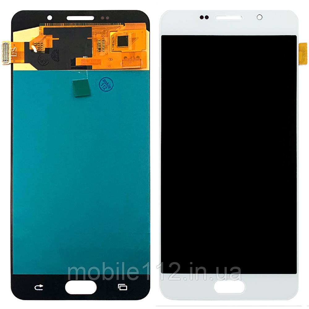 Екран (дисплей) Samsung Galaxy A7 2016 A710F з тачскріном білий OLED