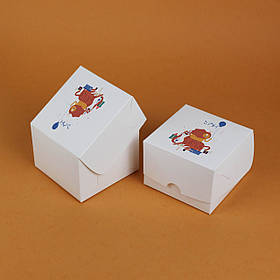 Коробка День народження 110*110*80 мм Маленькі Коробочки День народження для гостинців гостям свята