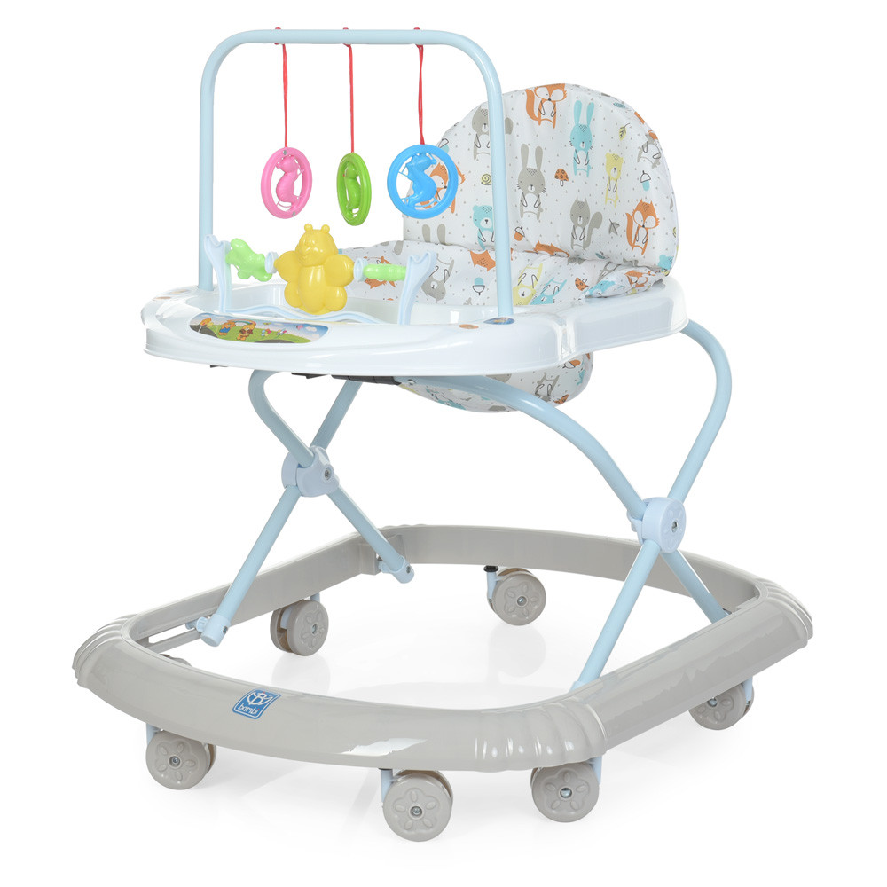 Ходунки дитячі Bambi M 0591 (музика, ігрова панель, пластикові колеса, регулювання по висоті)