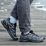Чоловічі / жіночі кросівки Salomon XT-6 GORE-TEX Expanse Grey Black 416635, унісекс водонепроникні сірі саломон хт6 гортекс, фото 6