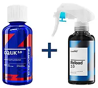 CarPro CQuartz UK 30ml - набор для легкого нанесения керамического покрытия для ЛФП, 24мес +