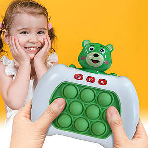 Електронна приставка консоль,поп іт іграшка-антистрес Quick Push Puzzle Game Fast №221В, Зелений (КК), фото 1
