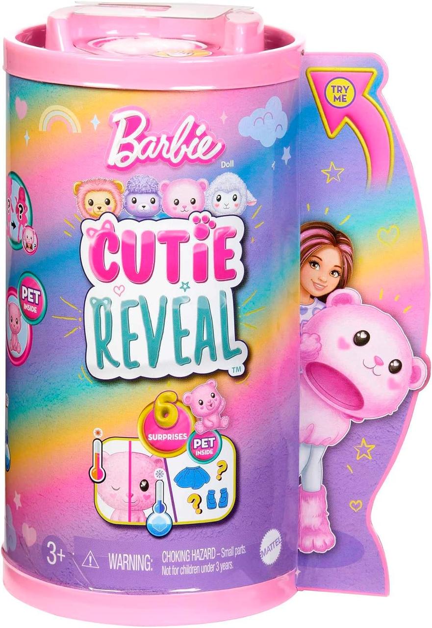 Лялька Барбі Челсі Сюрприз у костюмі Ведмедики Тедді Barbie Cutie Reveal Chelsea Doll Teddy Bear HKR19