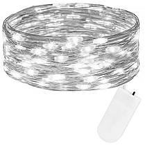 Гірлянда на батарейках Springos 1 м 10 LED CL4026 Cold White, фото 6