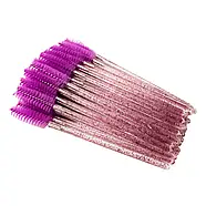 Щіточки для вій браш (50шт) 10см брашинг палички для брів для вій, фото 5