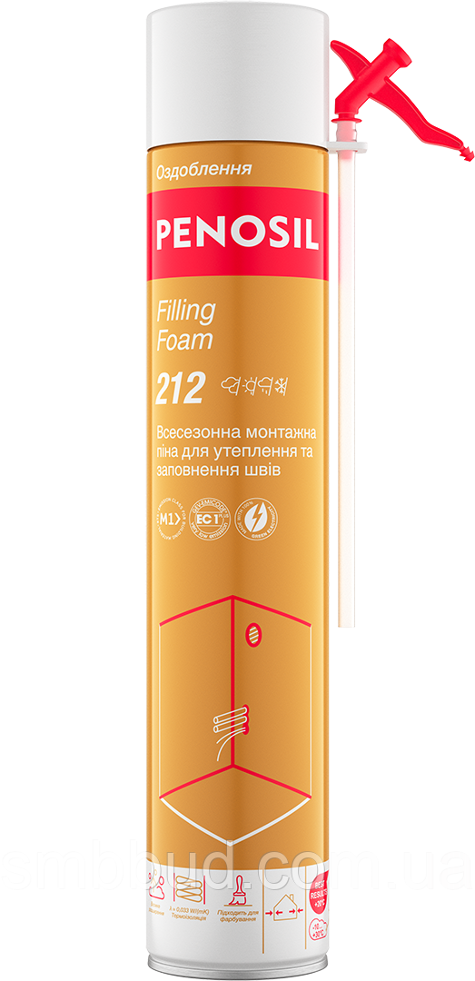 Піна монтажна Penosil 212 ручна літня 750 мл, фото 1