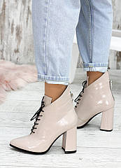 Ботильйони жіночі натуральна лакова шкіра тм SOLLORINI