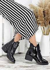 Ботильйони жіночі чорна лак-шкіра Lolita 7616-28.