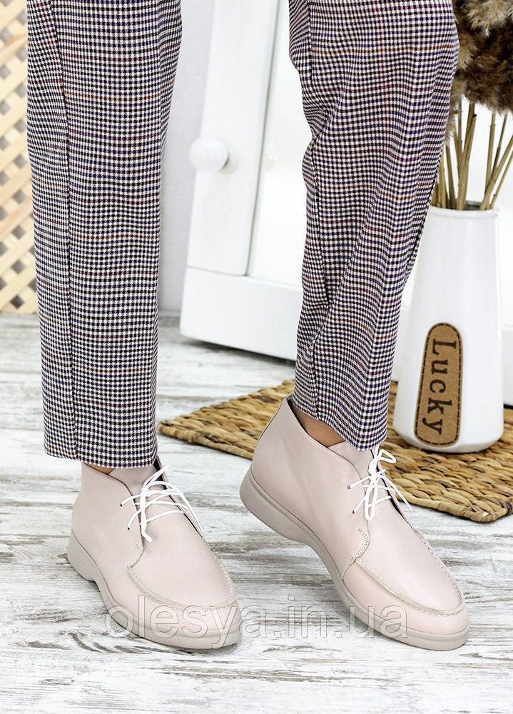 Мокасини шкіра беж Serena 7649-28, фото 1