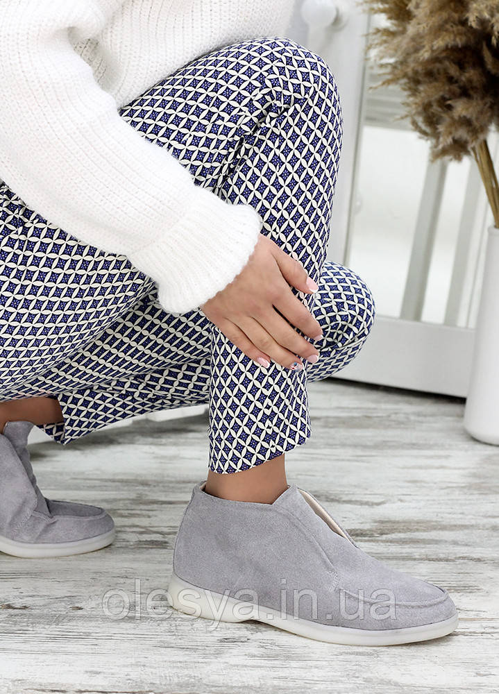 Мокасини замша лазур Holly 7662-28, фото 1