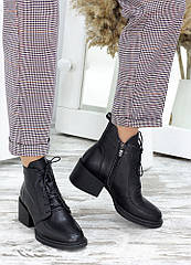 Ботильйони жіночі чорна шкіра Lolita тм SOLLORINI