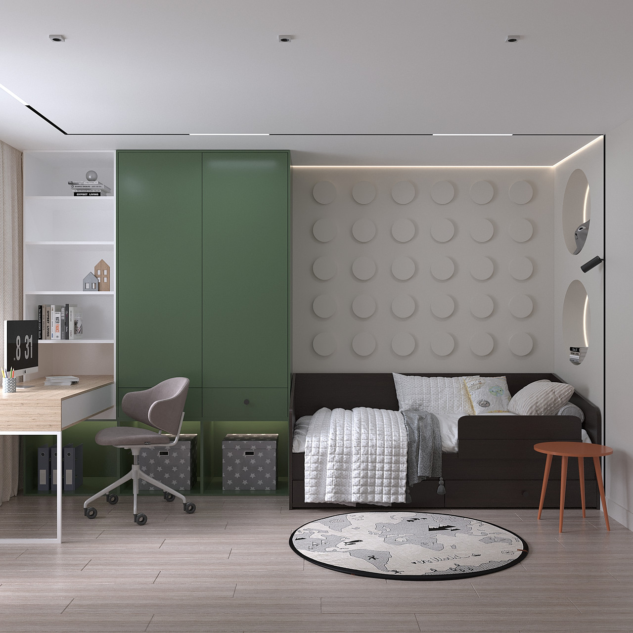 Дитяче ліжко з бортиком та шухлядами + ламелі 800х2040х850 мм Венге Магія, фото 1