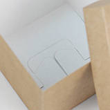 Коробка День народження Крафт 150*150*130 мм Святкова Упаковка для солодкого подарунка друзям, фото 3