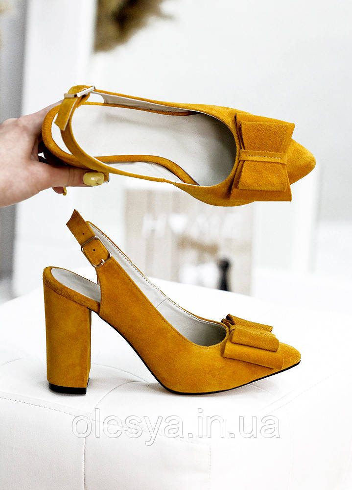 Туфлі жіночі Bant гірчиця замша 7731-28, фото 1