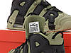 Чоловічі кросівки Nike Air More Uptempo khaki Взуття Найк Аптемпо хакі зелені шкіряні осінь-весна, фото 6