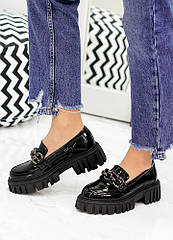 Туфлі жіночі лофери чорні тм SOLLORINI