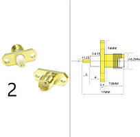 Роз'єм панельного кріплення SMA female (мама)