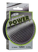 Шнур плетений 0.18 мм Stream Power Green, 125 m