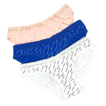 Жіночі бавовняні труси з мереживом на резинці Indena M