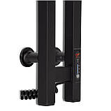 Рушникосушка електрична Flyme EF Duet Black R (терморегулятор, таймер) праве підключення, фото 6