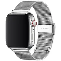 Браслет / ремінець для Apple Watch 42 | 44 | 45 | 49 mm Міланська петля. Серебро. Ремінець для Епл вотч