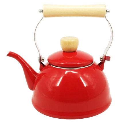 Чайник зі свистком Styleberg 2053 червоний 1.5 л емаль