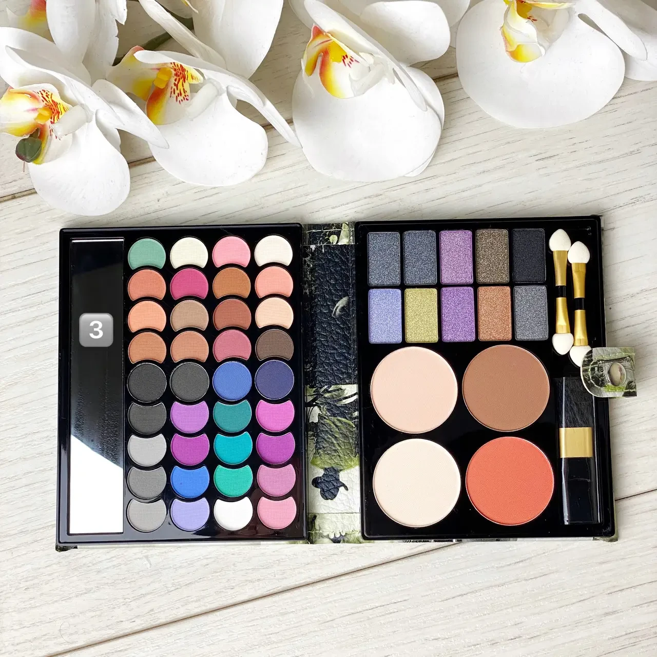 Набір тіней, рум'ян і пудри MaxMar №3, фото 1