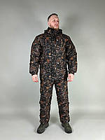 Костюм-комбинизон Nord Green черный для зимней рыбалки и охоты, зимовка мужской костюм для охотника, зимний