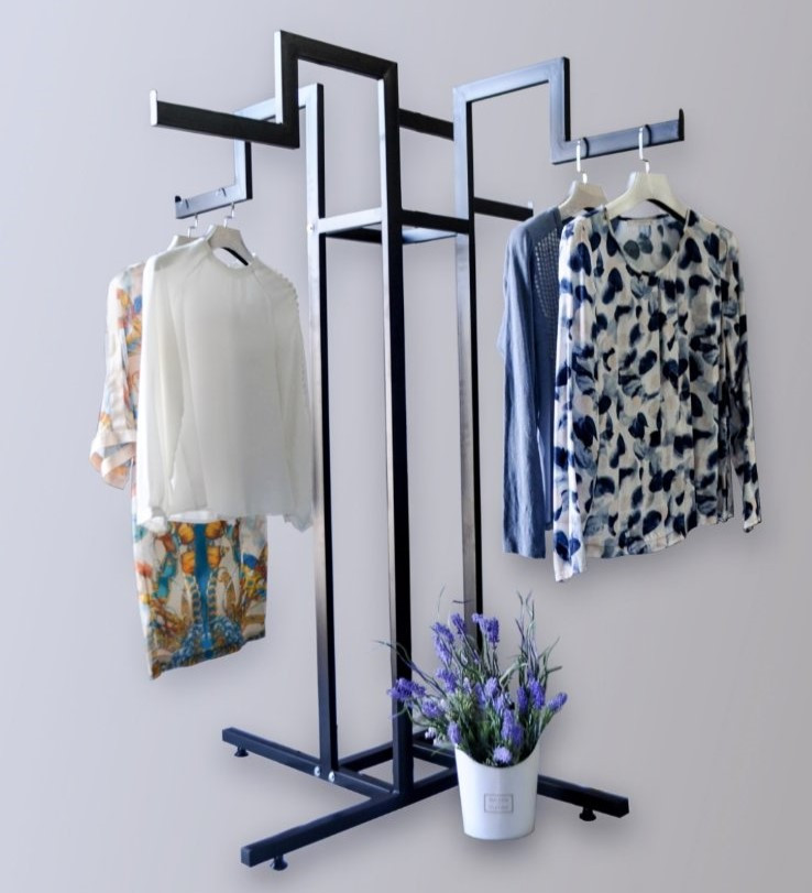 Стійка вішалка для плечиків торгова в магазин одягу для центру залу "Краб", фото 1