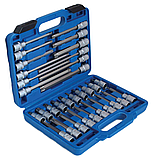 Набір екстрадовгих ключів TORX з насадками 1/2"-32ед. SATRA S-ST3212, фото 3