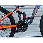 Велосипед гірський двопідвісний Toprider 910 26" рама 17 обладнання Shimano Помаранчевий, фото 2