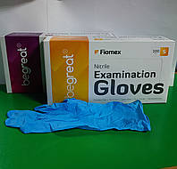 РУКАВИЧКИ FIOMEX GLOVES( ФІОМЕКС ГЛОВЕС) НІТРИЛОВІ 50 ПАР 100 ШТ РОЗМІР С, ХС